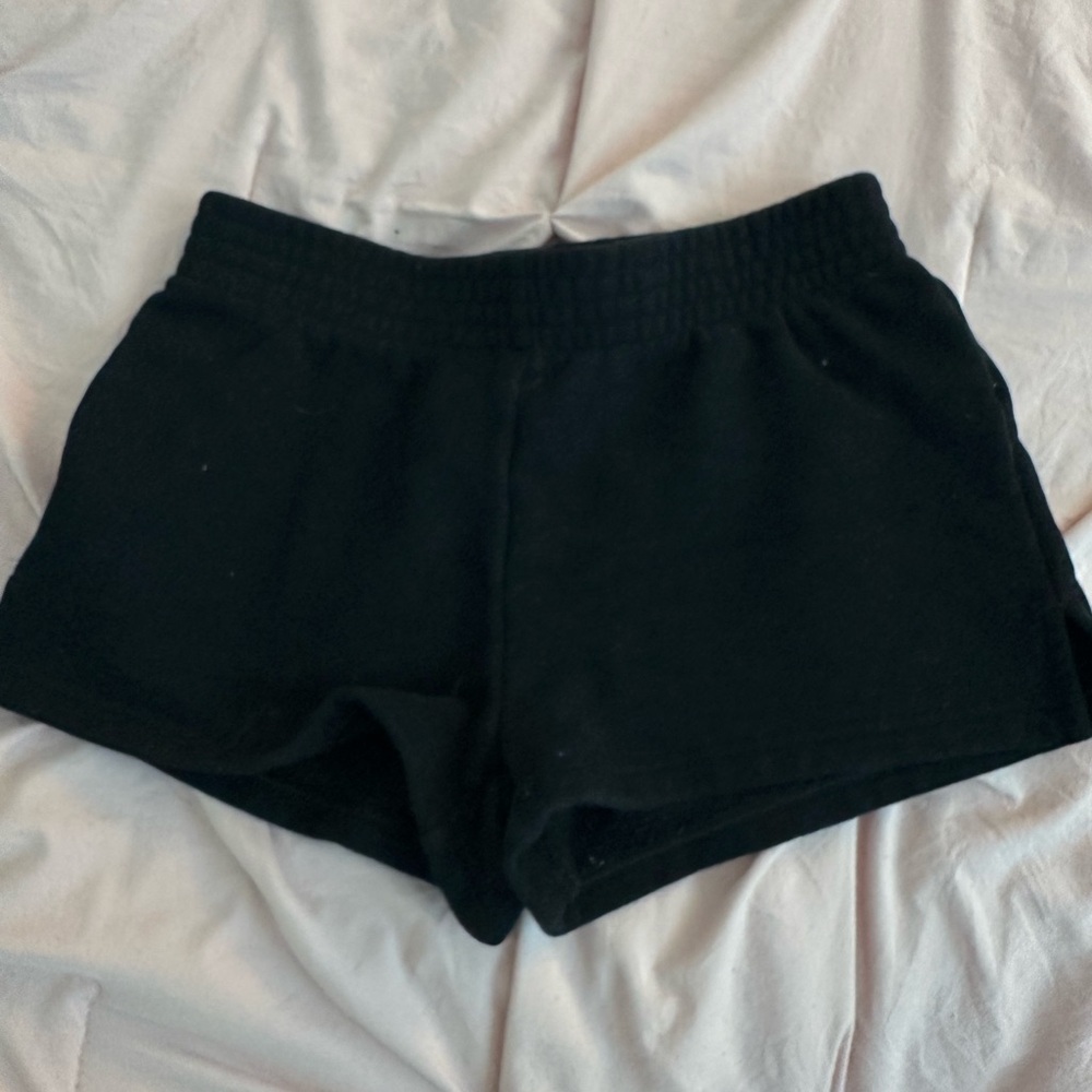 TNA Black Soft Shorts Relaxed Fit Elastic Waistband